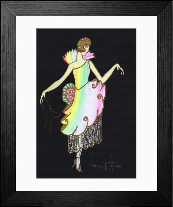 Framed Print : Costume design by Gertrude A. Johnson Framed Print : Costume design by Gertrude A. Johnson