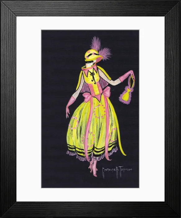 Framed Print : Costume design by Gertrude A. Johnson Framed Print : Costume design by Gertrude A. Johnson