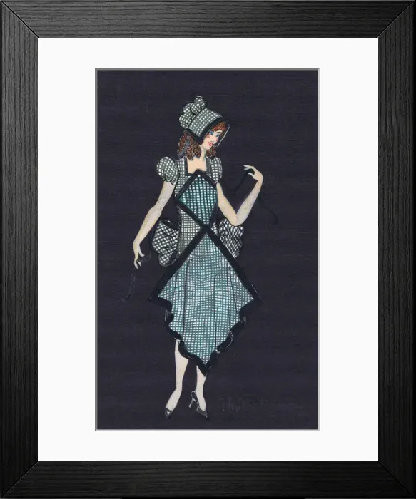 Framed Print : Costume design by Gertrude A. Johnson Framed Print : Costume design by Gertrude A. Johnson