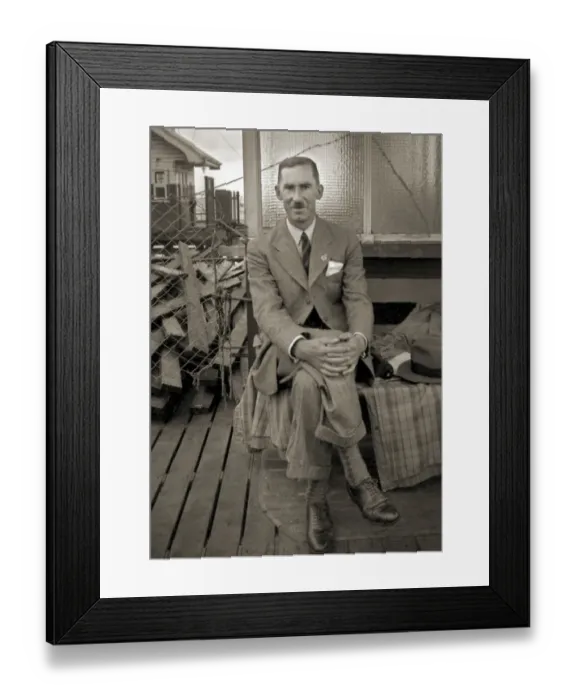 Framed Print : Man at the seaside Framed Print : Man at the seaside
