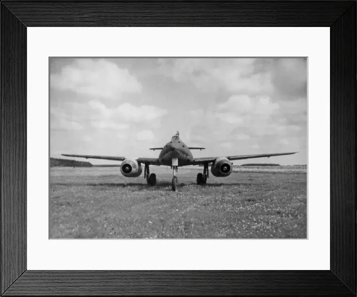 Framed Print : Aeroplane in a field, WW2 Framed Print : Aeroplane in a field, WW2