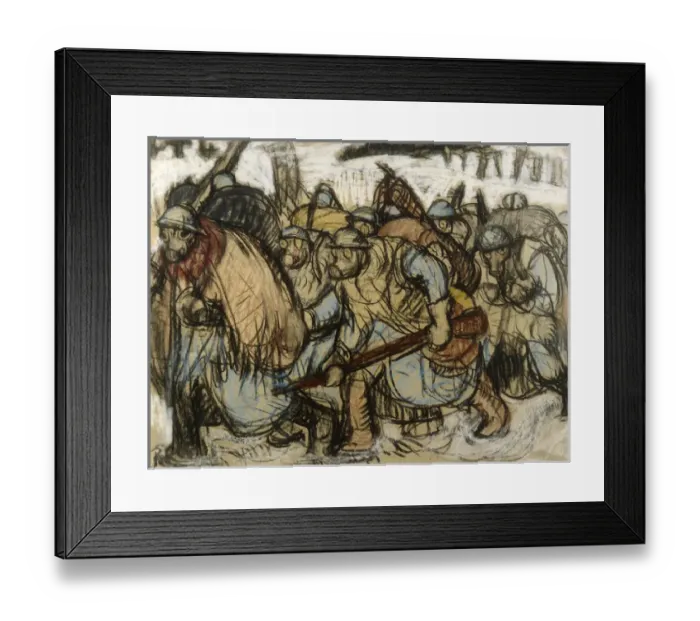 Framed Print : Soldiers in gas masks, Western Front, WW1 Framed Print : Soldiers in gas masks, Western Front, WW1