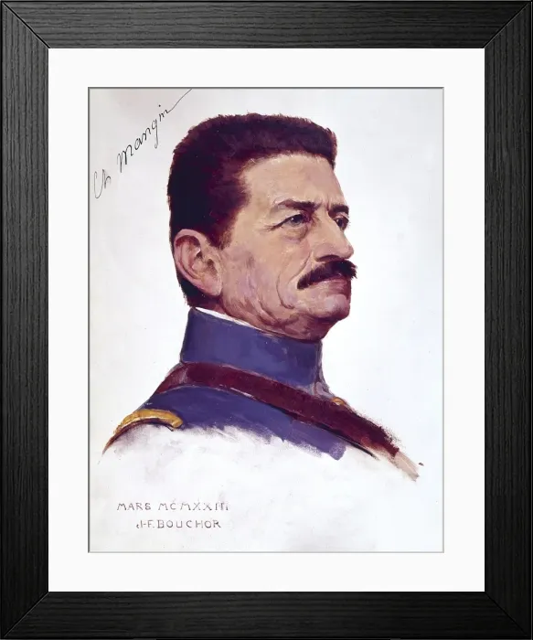 Framed Print : General Charles Mangin, French army officer