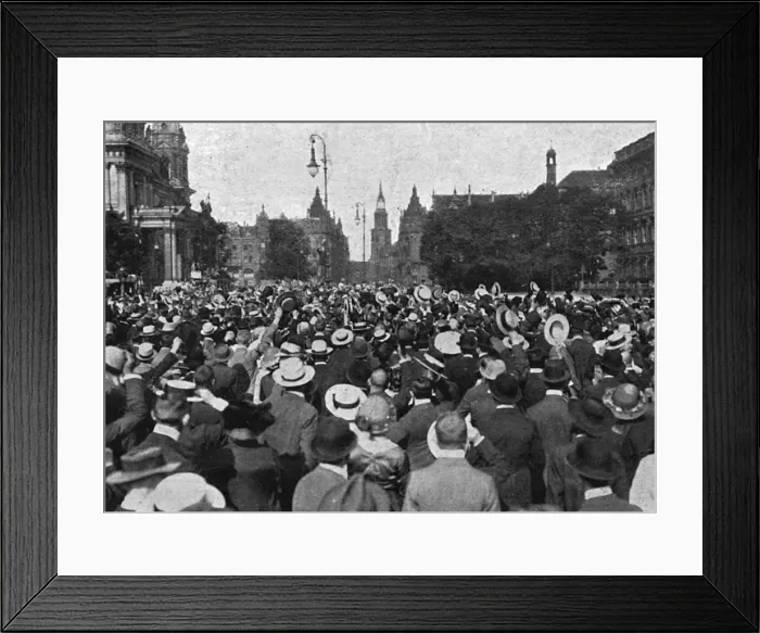Framed Print : Kaiser Wilhelm II cheered Framed Print : Kaiser Wilhelm II cheered
