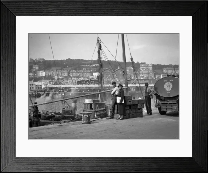 Framed Print : Harbour scene with seagulls Framed Print : Harbour scene with seagulls