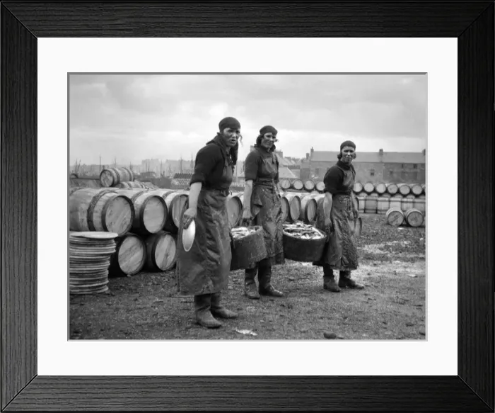 Framed Print : Three women fishery workers Framed Print : Three women fishery workers