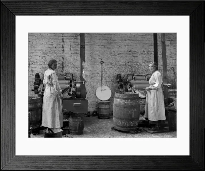 Framed Print : Two women in a factory Framed Print : Two women in a factory