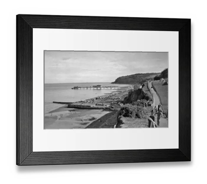 Framed Print : Seaside resort with pier and jetty