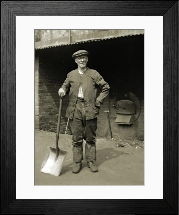 Framed Print : Workman with spade Framed Print : Workman with spade