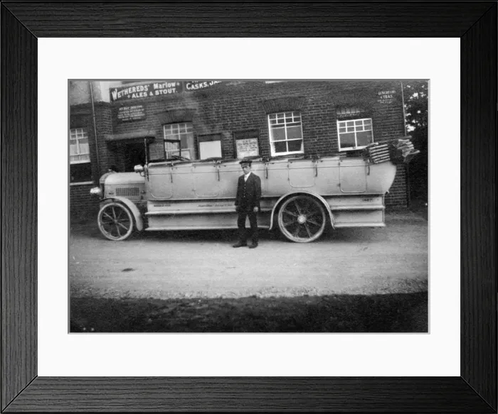 Framed Print : Driver and charabanc Framed Print : Driver and charabanc
