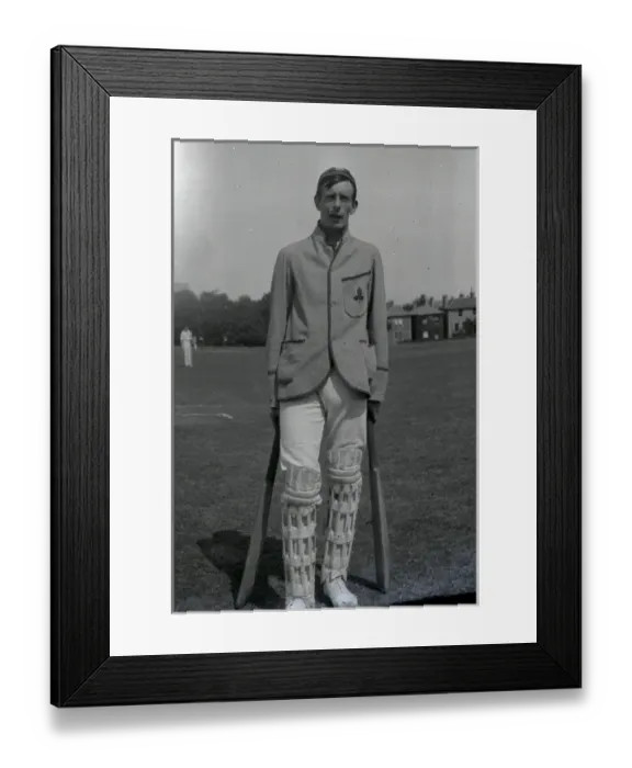 Framed Print : Tall slim cricketer Framed Print : Tall slim cricketer