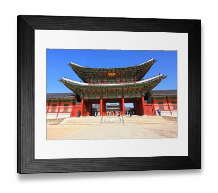 Framed Print : Gyeongbokung Palace in Seoul, South Korea Framed Print : Gyeongbokung Palace in Seoul, South Korea