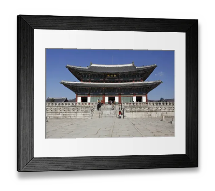 Framed Print : Gyeongbokung Palace in Seoul, South Korea Framed Print : Gyeongbokung Palace in Seoul, South Korea