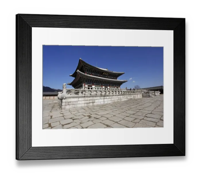 Framed Print : Gyeongbokung Palace in Seoul, South Korea Framed Print : Gyeongbokung Palace in Seoul, South Korea