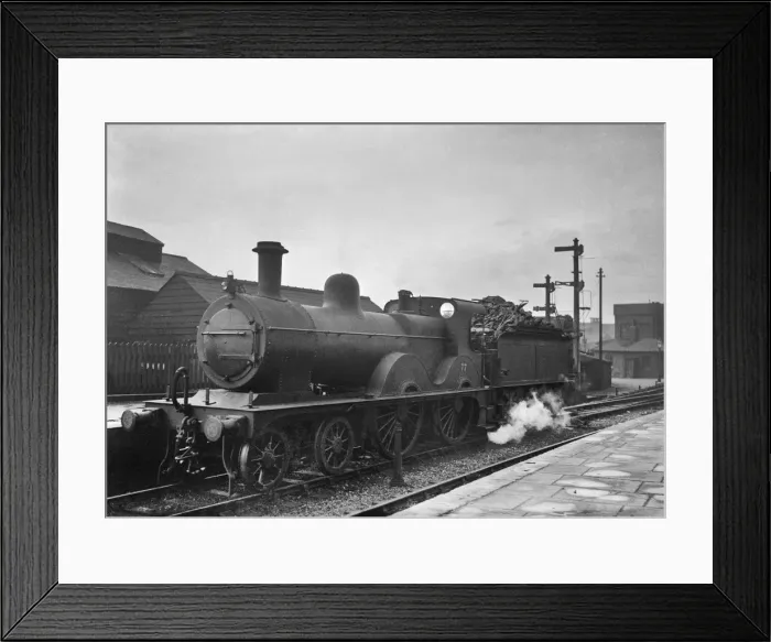 Framed Print : Steam engine in a station Framed Print : Steam engine in a station
