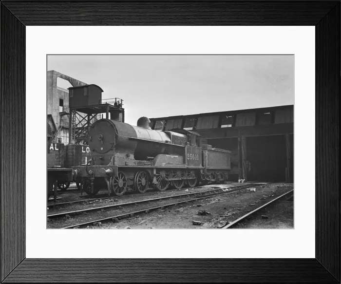 Framed Print : Steam engine on a railway track Framed Print : Steam engine on a railway track