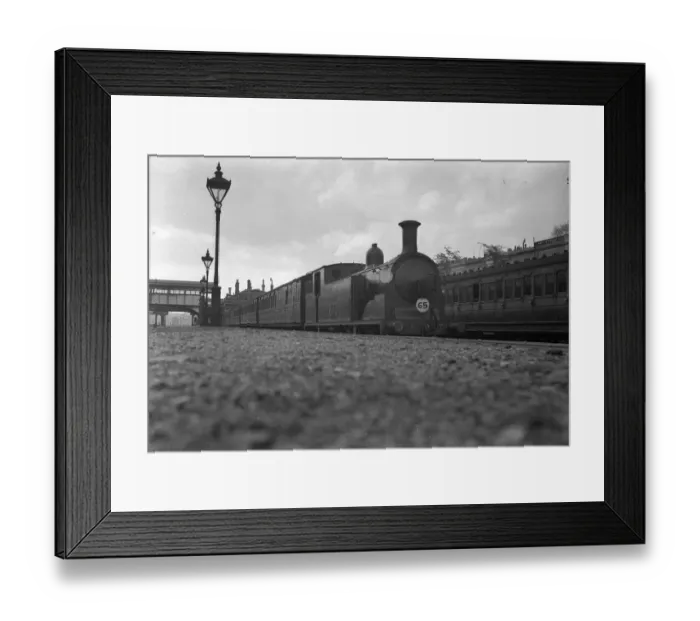 Framed Print : Southern steam engine in a station Framed Print : Southern steam engine in a station