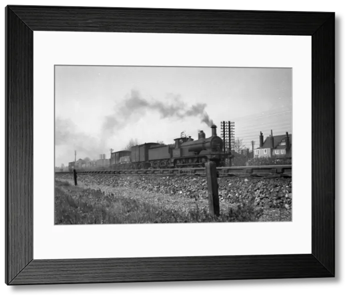 Framed Print : Steam engine on a railway track Framed Print : Steam engine on a railway track