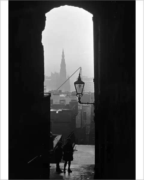 Atmospheric view of Edinburgh, Scotland