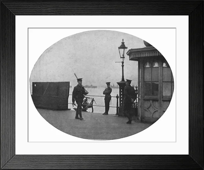 Framed Print : Guarding Dover Pier Framed Print : Guarding Dover Pier