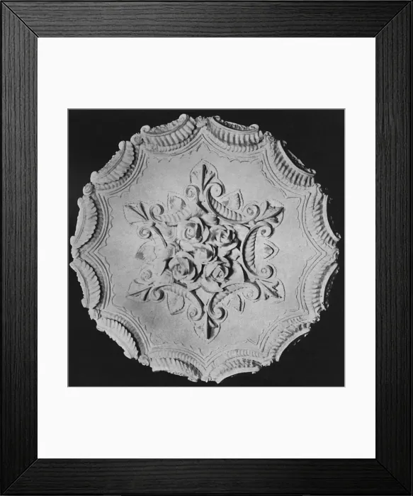 Framed Print : Designs for Cake Tops, Serrated Border Design Framed Print : Designs for Cake Tops, Serrated Border Design