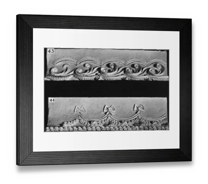Framed Print : Cake Border and Side Scroll Designs Framed Print : Cake Border and Side Scroll Designs
