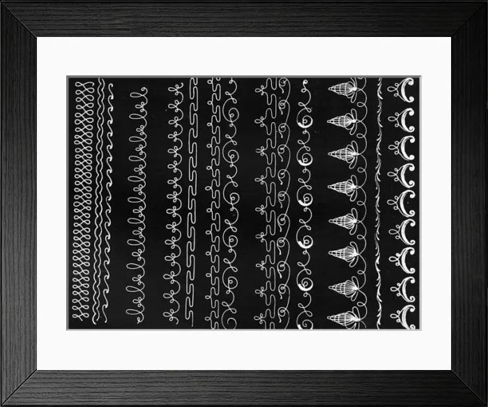 Framed Print : Cake Decorated Border Construction Framed Print : Cake Decorated Border Construction