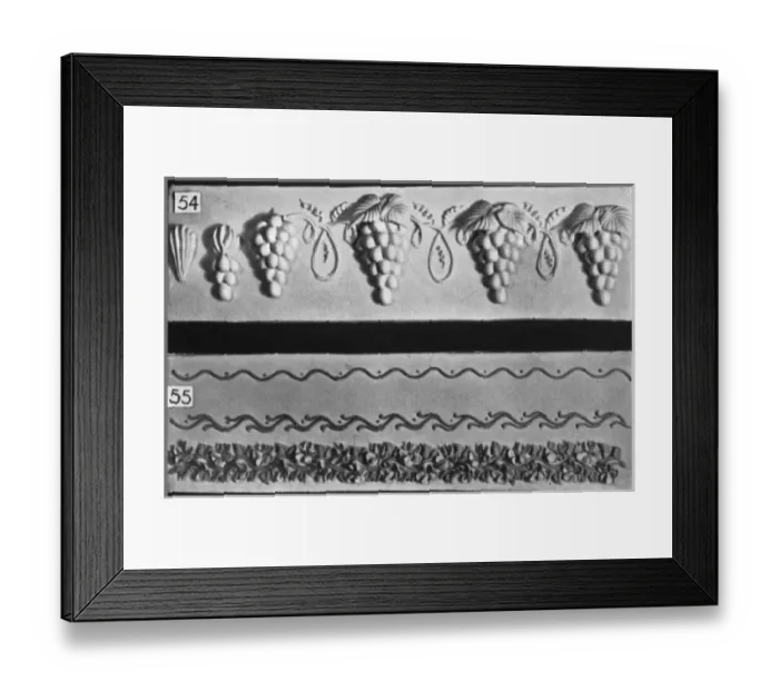 Framed Print : Cake Border and Side Scroll Designs Framed Print : Cake Border and Side Scroll Designs