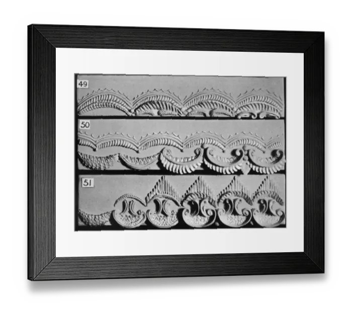 Framed Print : Cake Border and Side Scroll Designs Framed Print : Cake Border and Side Scroll Designs