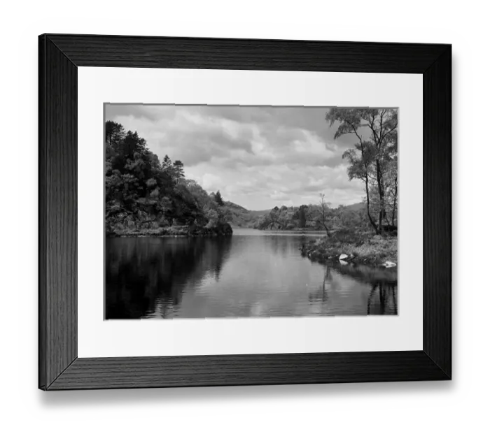 Framed Print : Peaceful scenery with water and trees, Scotland Framed Print : Peaceful scenery with water and trees, Scotland