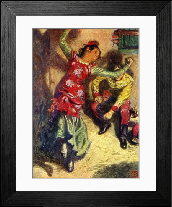 Framed Print : Scene from the opera, Carmen, by George Bizet Framed Print : Scene from the opera, Carmen, by George Bizet