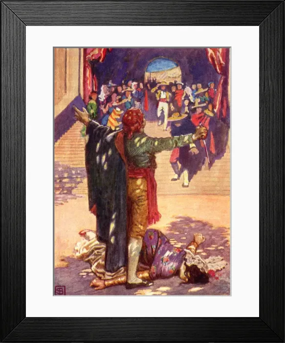 Framed Print : Scene from the opera, Carmen, by George Bizet Framed Print : Scene from the opera, Carmen, by George Bizet