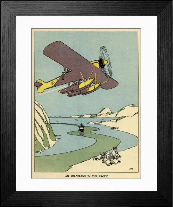 Framed Print : An aeroplane in the Arctic Framed Print : An aeroplane in the Arctic
