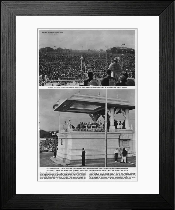 Framed Print : The royal visit to India Framed Print : The royal visit to India