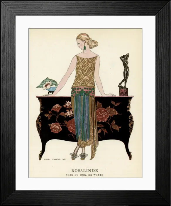 Framed Print : Elegant woman in visiting dress 1922 Framed Print : Elegant woman in visiting dress 1922