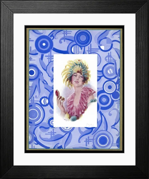 Framed Print : Chocolate box design, lady in fancy dress Framed Print : Chocolate box design, lady in fancy dress