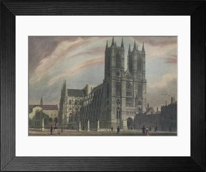 Framed Print : Westminster Abbey, West Front Framed Print : Westminster Abbey, West Front