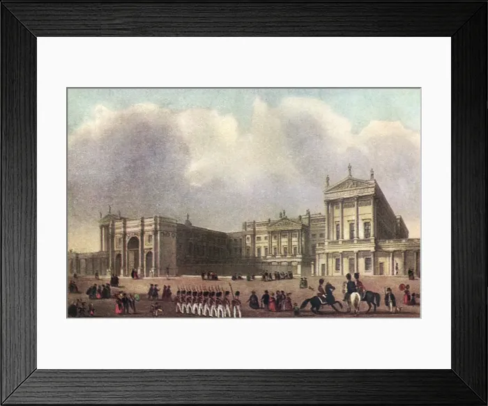 Framed Print : Buckingham Palace, c. 1820s Framed Print : Buckingham Palace, c. 1820s