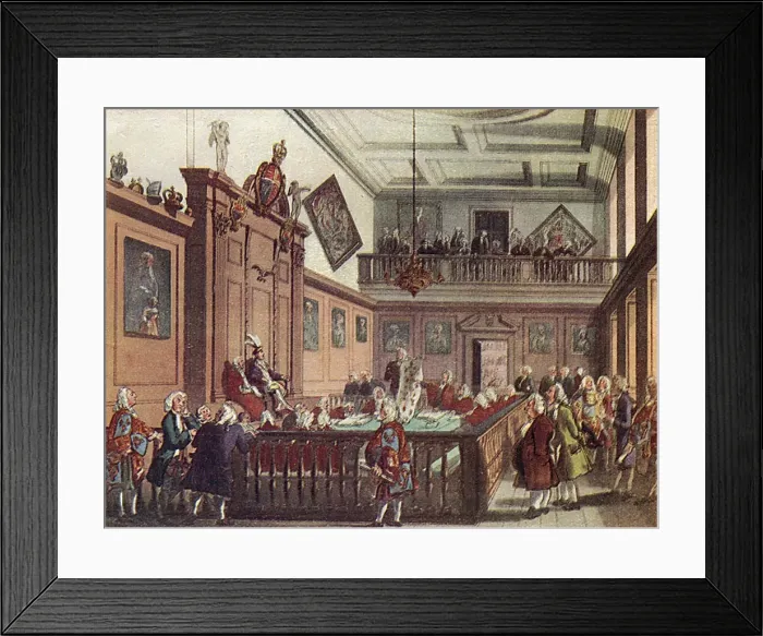 Framed Print : Heralds College, The Hall, 1808 Framed Print : Heralds College, The Hall, 1808