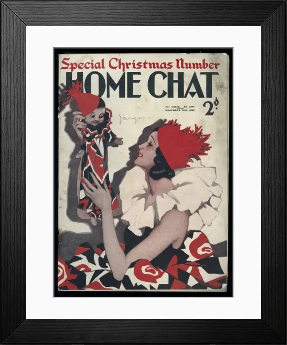 Framed Print : Cover of Home Chat Magazine Framed Print : Cover of Home Chat Magazine