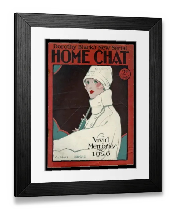 Framed Print : Cover of Home Chat Magazine Framed Print : Cover of Home Chat Magazine