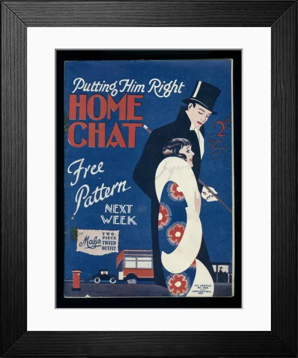 Framed Print : Cover of Home Chat Magazine Framed Print : Cover of Home Chat Magazine
