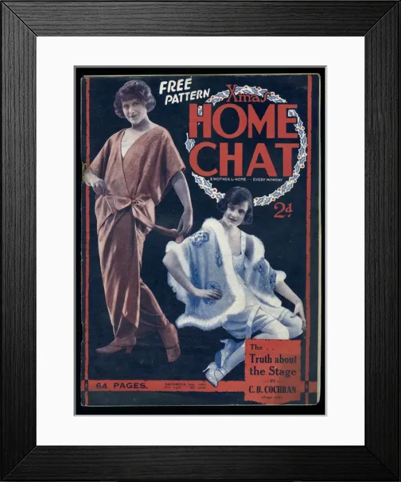 Framed Print : Cover of Home Chat Magazine Framed Print : Cover of Home Chat Magazine