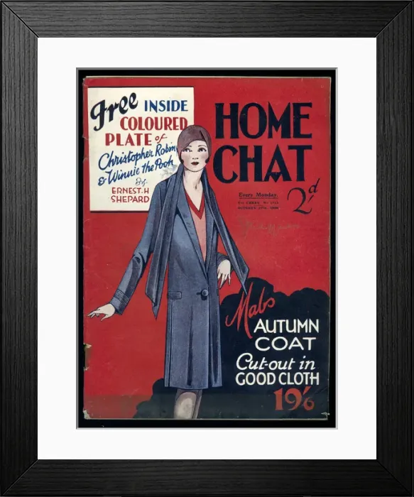 Framed Print : Cover of Home Chat Magazine