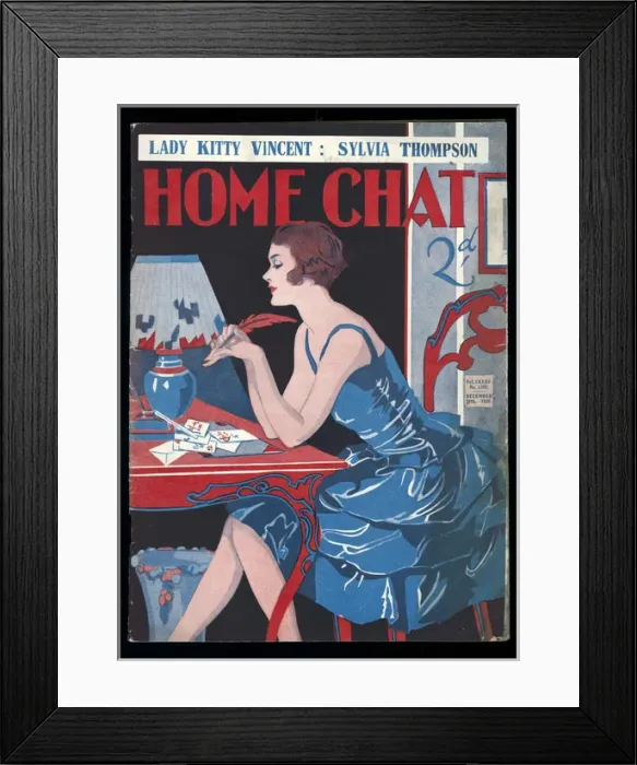 Framed Print : Cover of Home Chat Magazine Framed Print : Cover of Home Chat Magazine