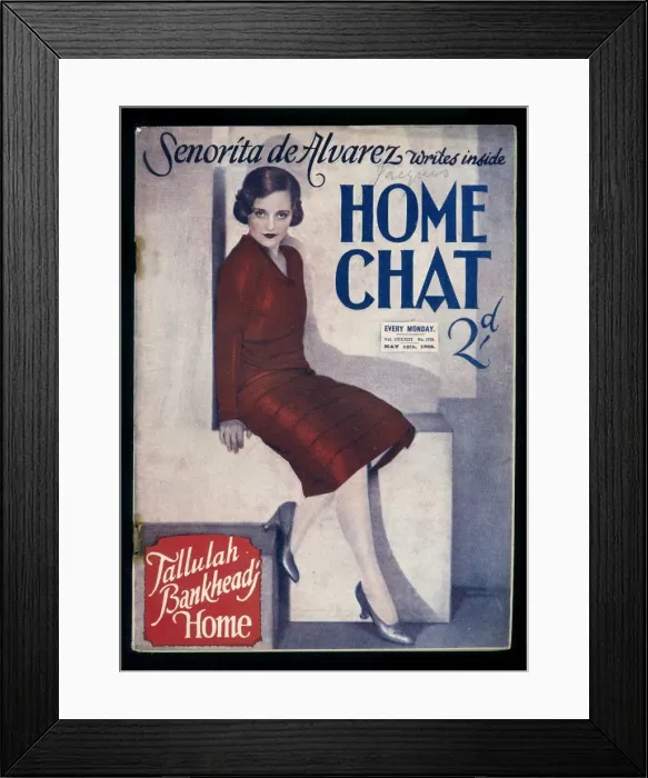 Framed Print : Cover of Home Chat Magazine Framed Print : Cover of Home Chat Magazine