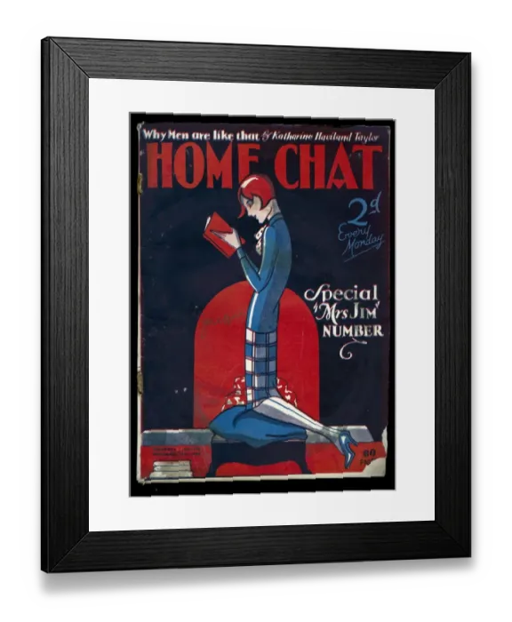 Framed Print : Cover of Home Chat Magazine Framed Print : Cover of Home Chat Magazine