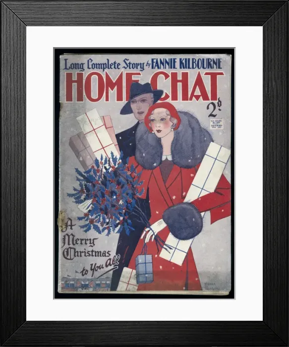 Framed Print : Cover of Home Chat Magazine Framed Print : Cover of Home Chat Magazine