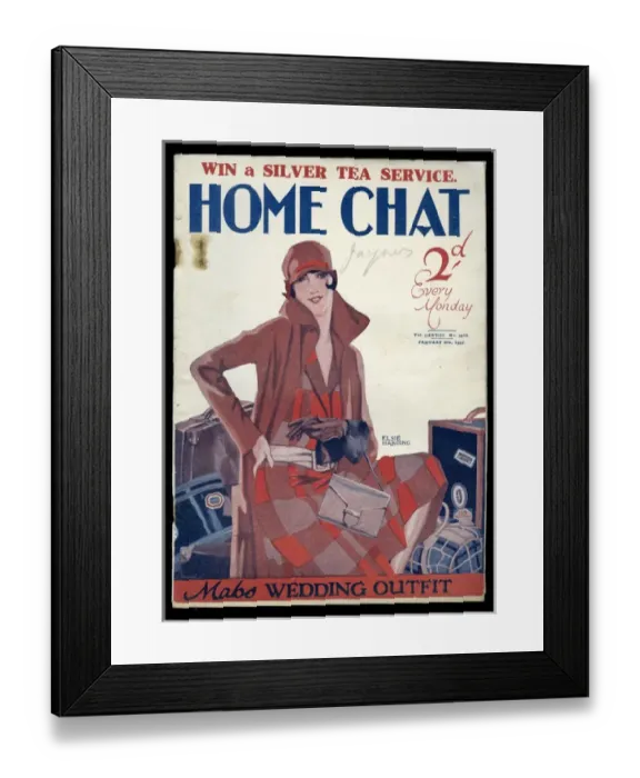 Framed Print : Cover of Home Chat Magazine Framed Print : Cover of Home Chat Magazine