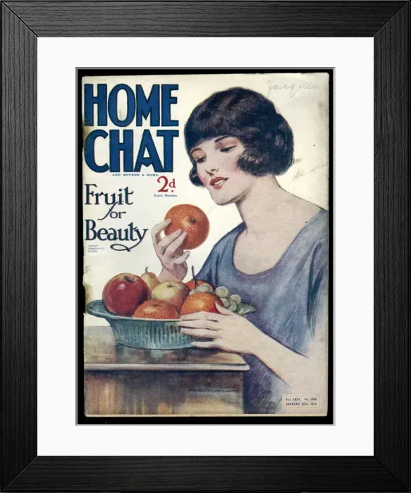 Framed Print : Cover of Home Chat Magazine Framed Print : Cover of Home Chat Magazine